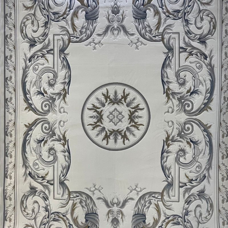 Turkish Crown Palace Carpets French Turkish Pattern 41170A cream blue Size 400*500