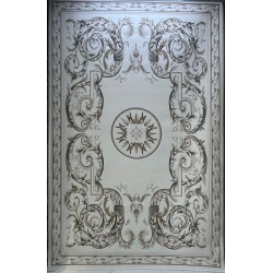 سجاد القصور تركي كراون نقش فرنسي تركي 41170A كريم اخضر مقاس 150*220