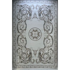 Turkish Crown Palace Carpets French41170A gray beige Size 200*300