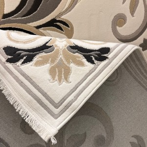 Turkish Eiffel 41180A Sky cream black Rug Size 50*80