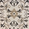 سجاد تركي ايفل 41180A كريم اسود مقاس 50*80