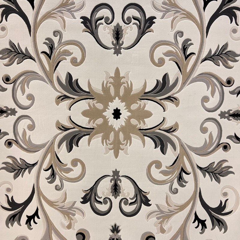 Turkish Eiffel 41180A Sky cream black Rug Size 150*220