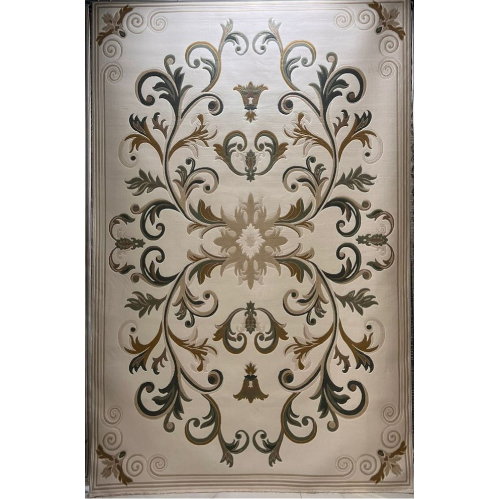 سجاد تركي ايفل 41180A كريم اخضر مقاس 50*80