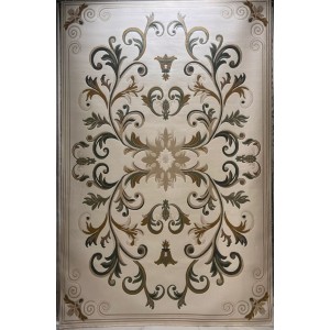 سجاد تركي ايفل 41180A كريم اخضر مقاس 100*300