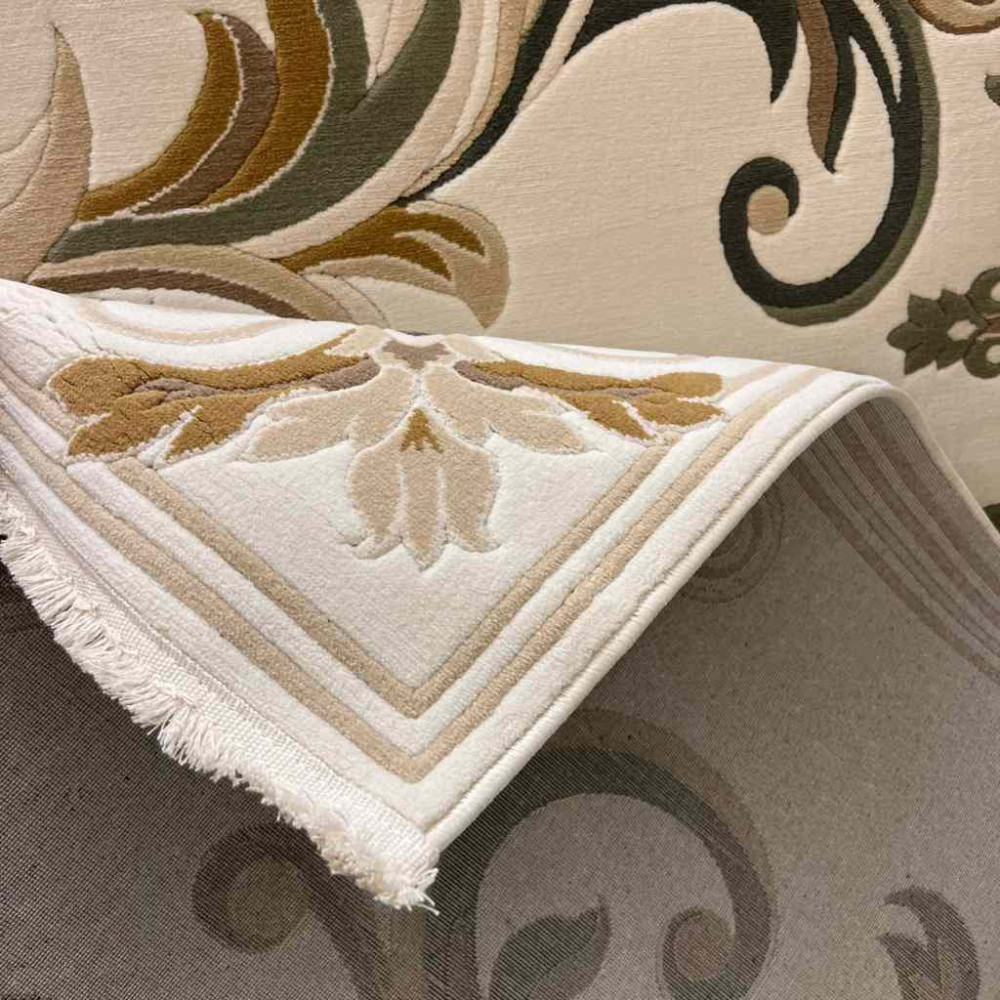 سجاد تركي ايفل 41180A كريم اخضر مقاس 50*80