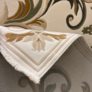 سجاد تركي ايفل 41180A كريم اخضر مقاس 100*300