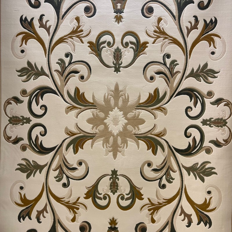 سجاد تركي ايفل 41180A كريم اخضر مقاس 50*80