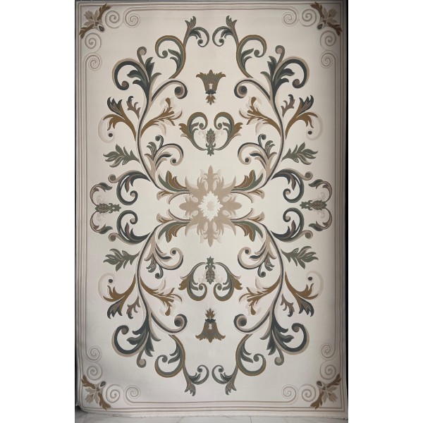 Turkish Eiffel 41180A Sky cream green Rug Size 50*80