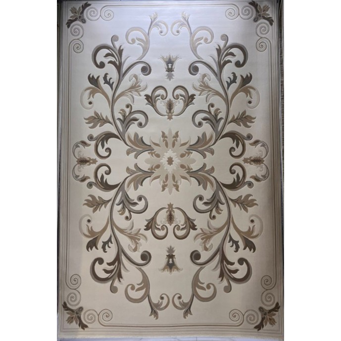 سجاد تركي ايفل 41180A كريم بيج فاتح مقاس 250*350