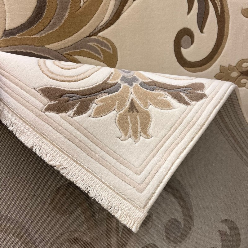 Turkish Eiffel 41180A Sky Light beige cream Rug Size 80*150