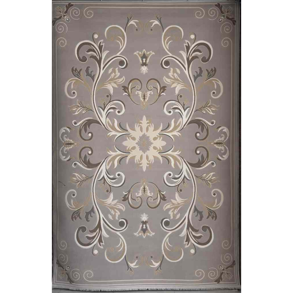 سجاد تركي ايفل 41180A رصاصي بيج فاتح مقاس 50*80