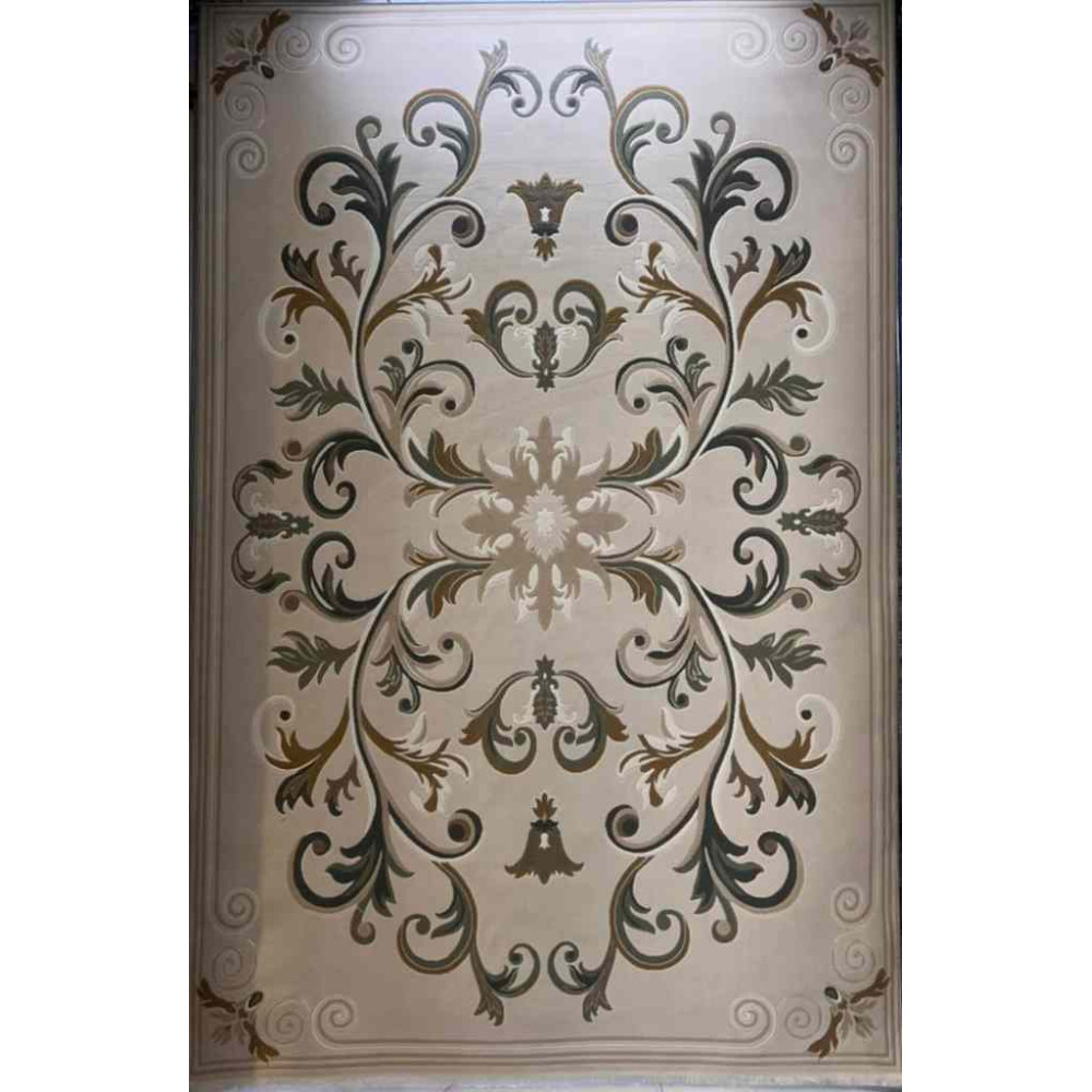 سجاد تركي ايفل 41180A اخضر بيج فاتح مقاس 400*600