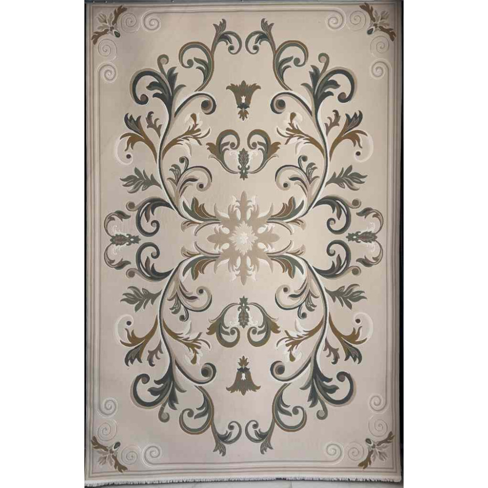 سجاد تركي ايفل 41180A اخضر بيج فاتح مقاس 400*600