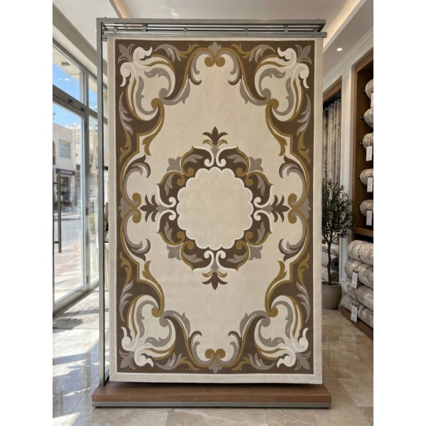 Turkish rugs Kuwaiti Hafar ELIZA P0163C beige size 100*200
