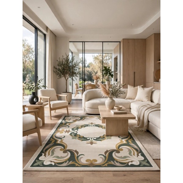Turkish rugs Kuwaiti Hafar ELIZA P0163C GREEN size 150*220