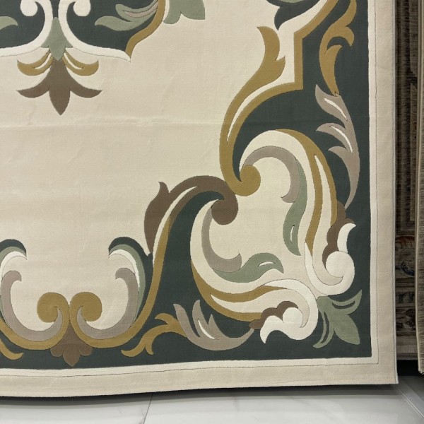 Turkish rugs Kuwaiti Hafar ELIZA P0163C GREEN size 150*220