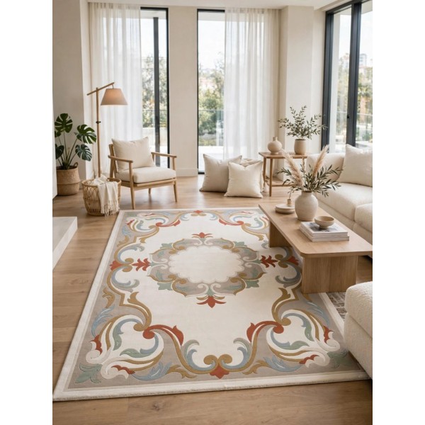 Turkish rugs Kuwaiti Hafar ELIZA P0163C TERRA size 250*350