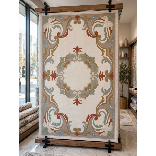 Turkish rugs Kuwaiti Hafar ELIZA P0163C TERRA size 250*350