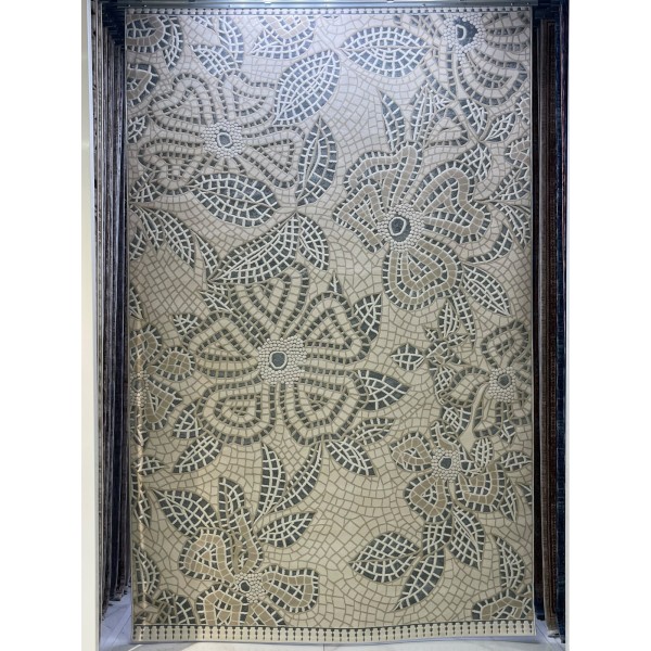 سجاد مودرن تركي فلاورد N0691A سماوي مقاس 150*220