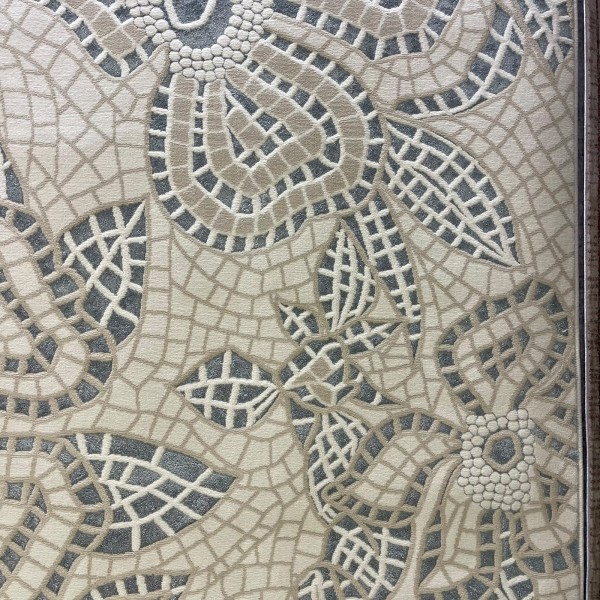 سجاد مودرن تركي فلاورد N0691A سماوي مقاس 150*220