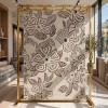 سجاد مودرن تركي فلاورد N0691A اخضر مقاس 100*300