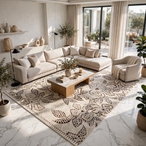 سجاد مودرن تركي فلاورد N0691A ميكس مقاس 150*220