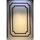 سجاد تركي اطار برواز فريم F493A كريم اسود مقاس 150*220