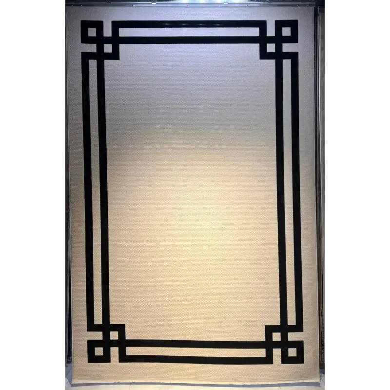 Turkish rug frame F494A cream black size 250*350