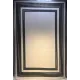 سجاد تركي اطار برواز فريم F498A كريم اسود مقاس 100*300