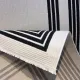 سجاد تركي اطار برواز فريم F498A كريم اسود مقاس 100*300