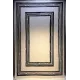 سجاد تركي اطار برواز فريم F499A كريم اسود مقاس 80*150