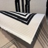 سجاد تركي اطار برواز فريم F499A كريم اسود مقاس 300*400