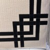 سجاد تركي اطار برواز فريم F603A كريم اسود مقاس 200*300