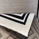 سجاد تركي اطار برواز فريم F605A كريم اسود مقاس 80*150