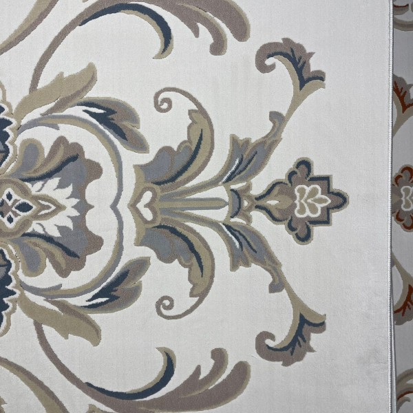Turkish French palace rug 9002A sky blue size 100x300