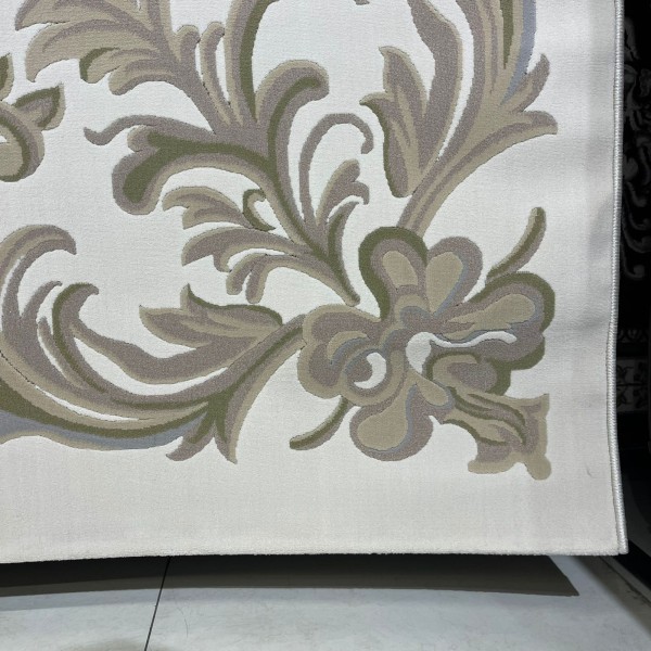 Turkish French palace rug 9002A sky green size 100x300