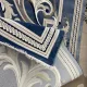 Turkish Geneva rug French pattern 42111A blue size 100x300