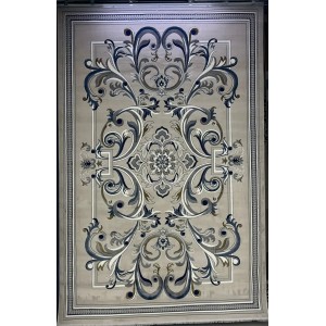 سجاد تركي جنيف نقش فرنسي 42111A رصاصي فاتح مقاس 50*80