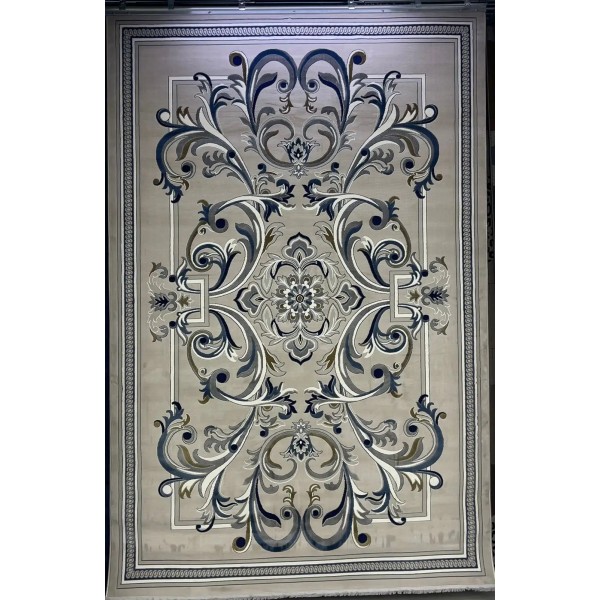 Turkish Geneva rug French pattern 42111A Light grey size 50*80