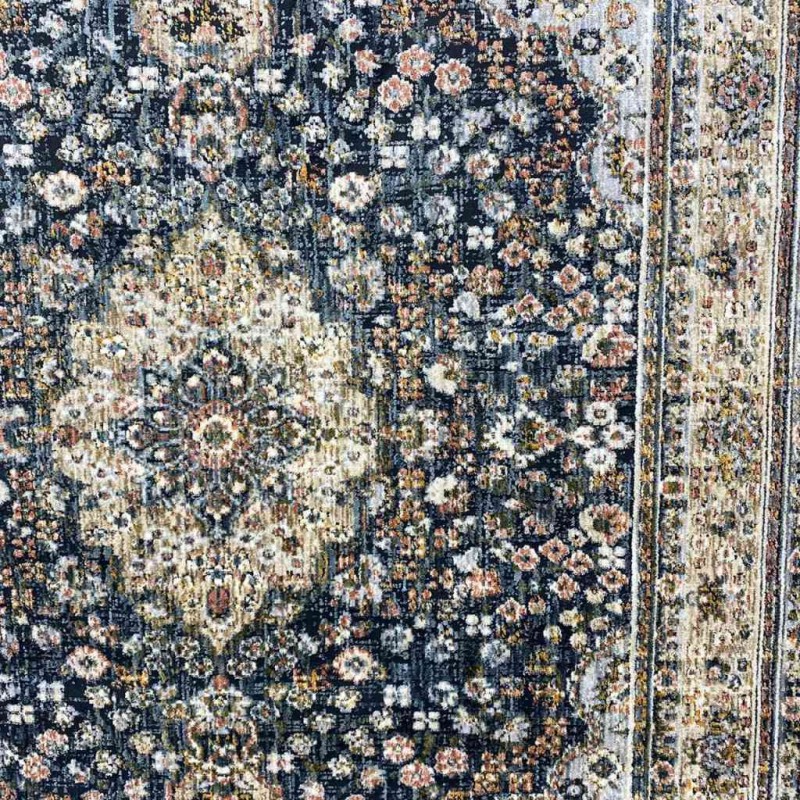 Bulgarian Carpet Hannover B571A Cyan Beige