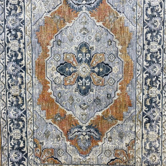Bulgarian Carpet Hannover K079B Blue Beige Orange