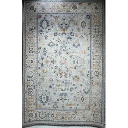 سجاد تركي هانوفر KC01A رصاصي فاتح مولتي روز مقاس 80*150