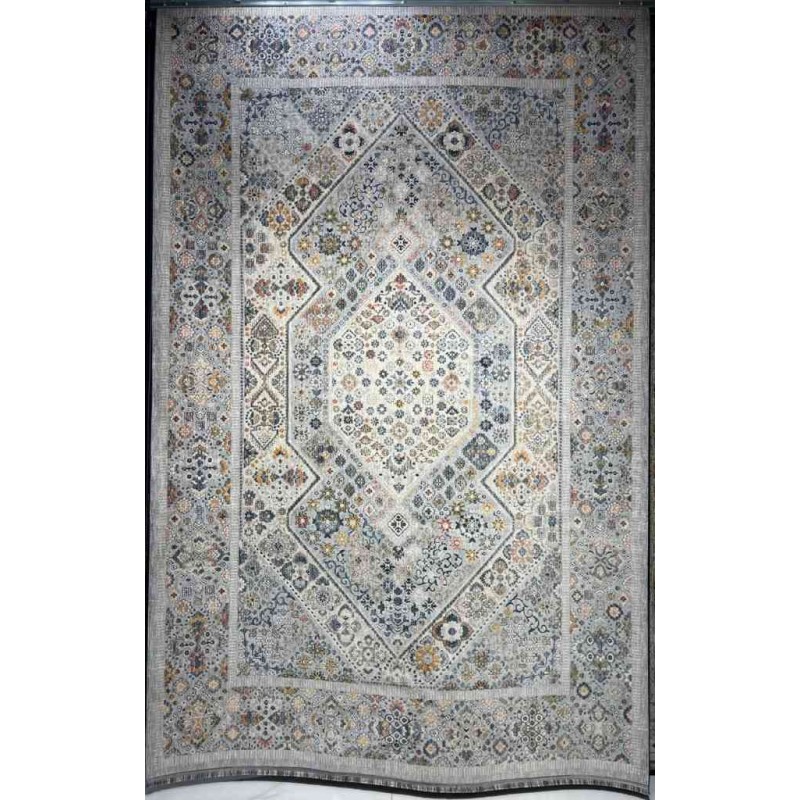 Turkish rugs Hanover KC17A Light Gray Multi Rose Size 80*150