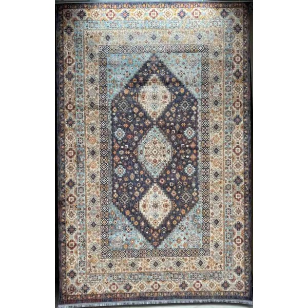 Turkish rugs Hanover KM87A Dark BLUE cream Size 300*400