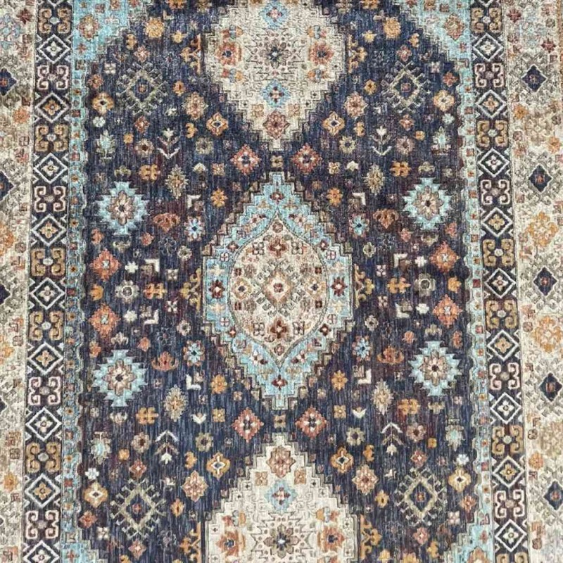 Turkish rugs Hanover KM87A Dark BLUE cream Size 200*300