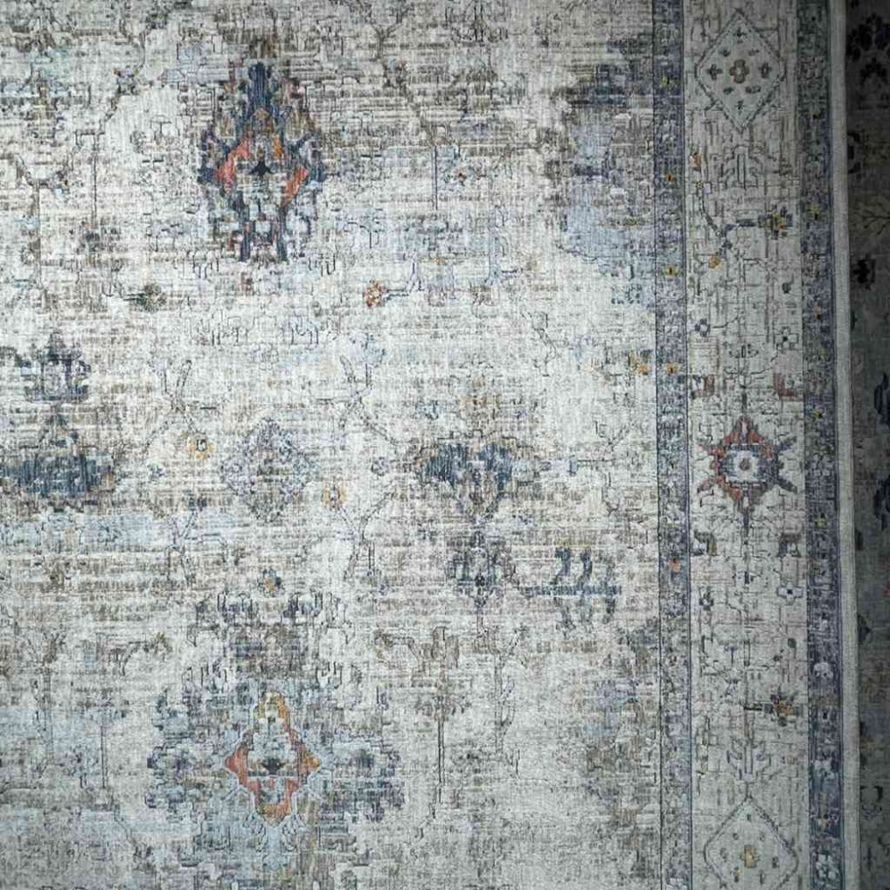 سجاد تركي هانوفر O117G بيج رصاصي فاتح مقاس 80*150