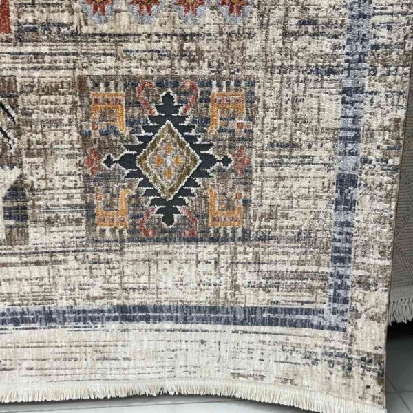سجاد تركي هانوفر O307G بيج غامق بيج مقاس 100*200