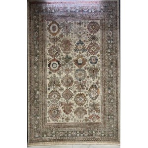 Turkish rugs Hanover KK34A beige multi rose Size 150*220