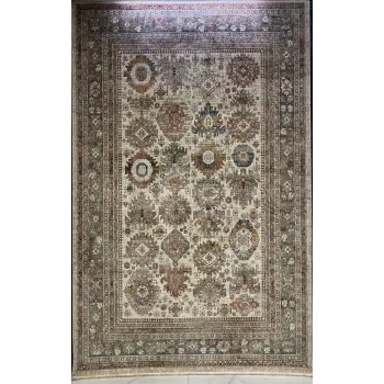 سجاد تركي هانوفر KK34A بيج مولتي روز مقاس 200*300