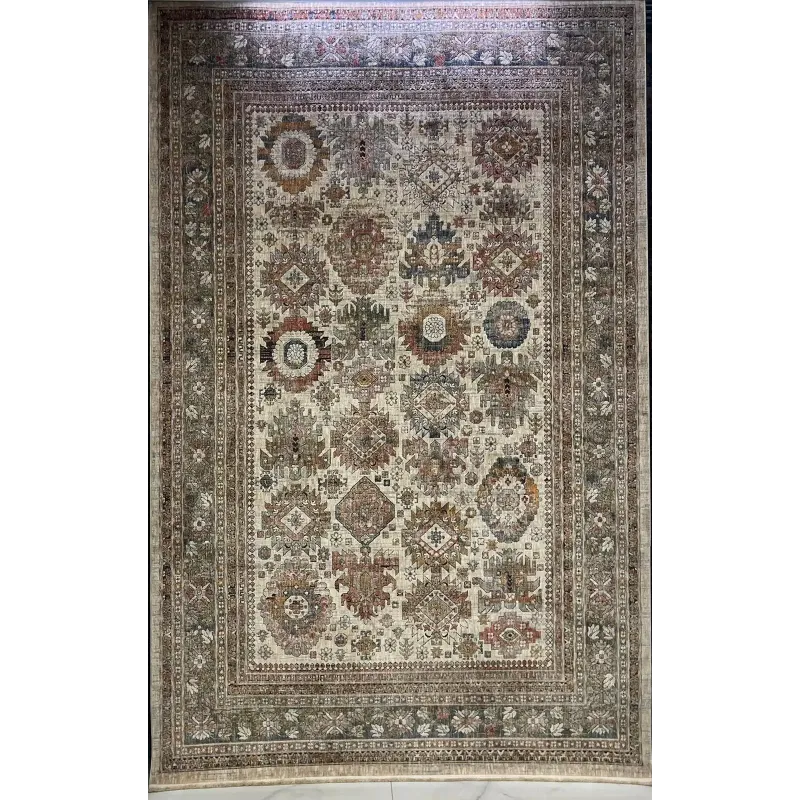 Turkish rugs Hanover KK34A beige multi rose Size 200*300